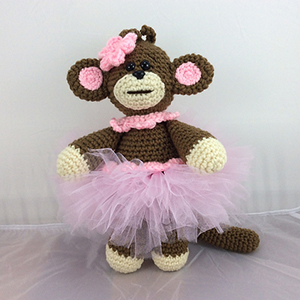 My Lil Monkey Ballerina - Crochet Pattern by @lisakingsley4 | Featured at Lisa Kingsley Designs - Sponsor Spotlight Round Up via @beckastreasures | #fallintochristmas2016 #crochetcontest #spotlight #crochet #roundup