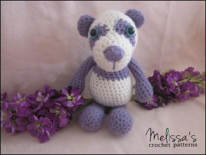 Precious the Purple Panda | Friday Feature #9 via @beckastreasures with @melissaspattrns | #crochet