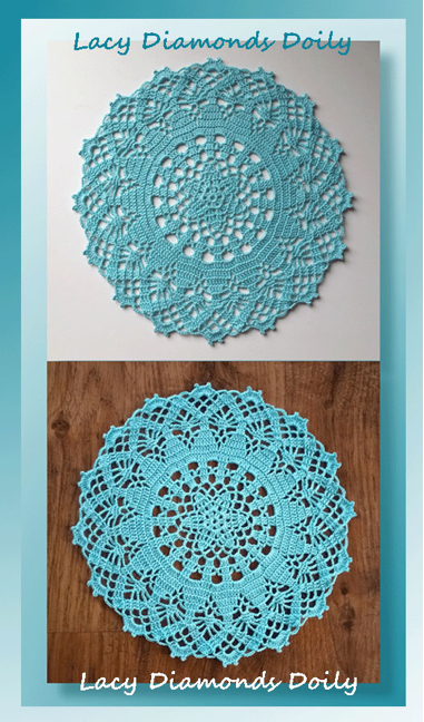 Lacy Diamonds Doily | Free Crochet Pattern via @beckastreasures – designed by @crochetmemories | You'll enjoy crocheting this exquisite design!