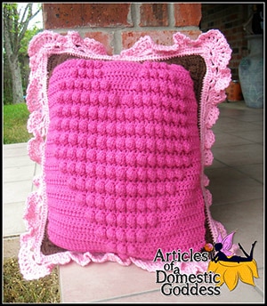 Follow Your Heart Large Pillow by @ArtofaDG | via I Heart Blankets, Pillows & Rugs - A LOVE Round Up by @beckastreasures | #crochet #pattern #hearts #kisses #valentines #love