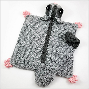 Sweet Sugar Glider Lovey - Crochet Pattern by @CheeryChameleon | Featured at The Cheerful Chameleon - Sponsor Spotlight Round Up via @beckastreasures | #fallintochristmas2016 #crochetcontest #spotlight #crochet #roundup