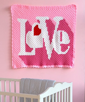 Heart Throb Blanket by @Marly_Bird via @RedHeartYarns | via I Heart Blankets, Pillows & Rugs - A LOVE Round Up by @beckastreasures | #crochet #pattern #hearts #kisses #valentines #love