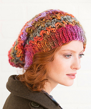 Upscale Slouchy Hat - Free Crochet Pattern by Christina Mershon | Featured at Red Heart - Sponsor Spotlight Round Up via @beckastreasures with @redheartyarns| #fallintochristmas2016 #crochetcontest #spotlight #crochet #roundup