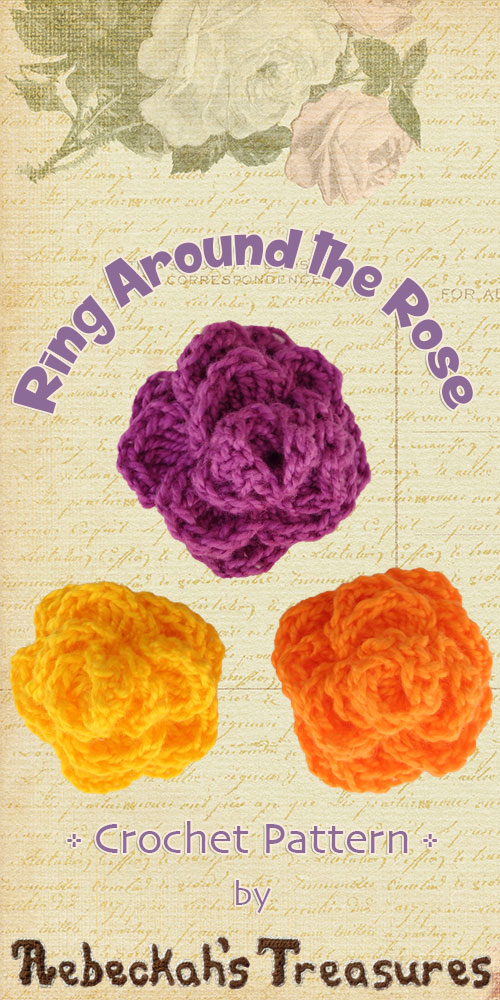 Ring Around the Rose | Premium Crochet Pattern by @beckastreasures with FREE video tutorial! | #rose #crochet #pattern #tutorial #rosebud
