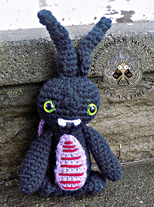 Nos Fur Atu the Bunny Vampire - Crochet Pattern by @greybriarhollow | Featured at Greybriar Hollow - Sponsor Spotlight Round Up via @beckastreasures | #fallintochristmas2016 #crochetcontest #spotlight #crochet #roundup