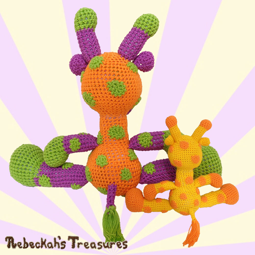 Back Seated View of Momma April and Baby Otis Giraffes! | #Otis #Giraffe - #Amigurumi Crochet-A-Long by @beckastreasures | Part 1: Introduction to #OtisGiraffeCAL - Watch the Intro #Video AND #Download the handy crochet pattern guide for the #CAL in #English #Dansk #Nederlands #Deutsche #עִברִית #Español & #Svenska! | #crochet #pattern #April #YouTube