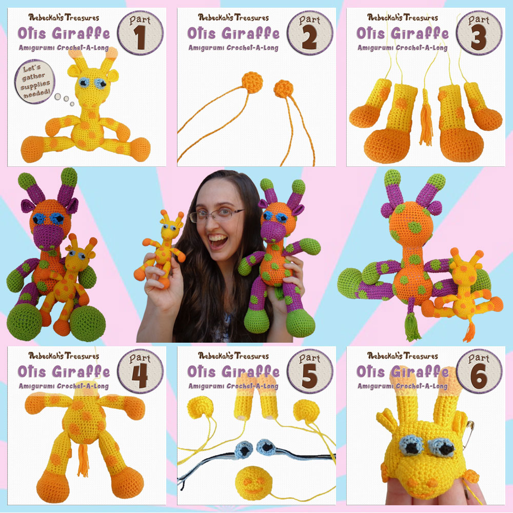 6-Part #OtisGiraffeCAL via @beckastreasures | #FREE #CAL available in #English #Dansk #Nederlands #Deutsche #עִברִית #Español & #Svenska - See it here: https://goo.gl/9Fvu2Z | #otis #giraffe #amigurumi #crochet #pattern #contest #April #May #June #YouTube