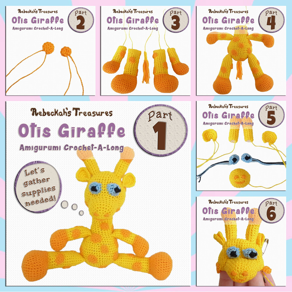6-Part #OtisGiraffeCAL via @beckastreasures | #FREE #CAL available in #English #Dansk #Nederlands #Deutsche #עִברִית #Español & #Svenska - See it here: https://goo.gl/9Fvu2Z | #otis #giraffe #amigurumi #crochet #pattern #contest #April #May #June #YouTube