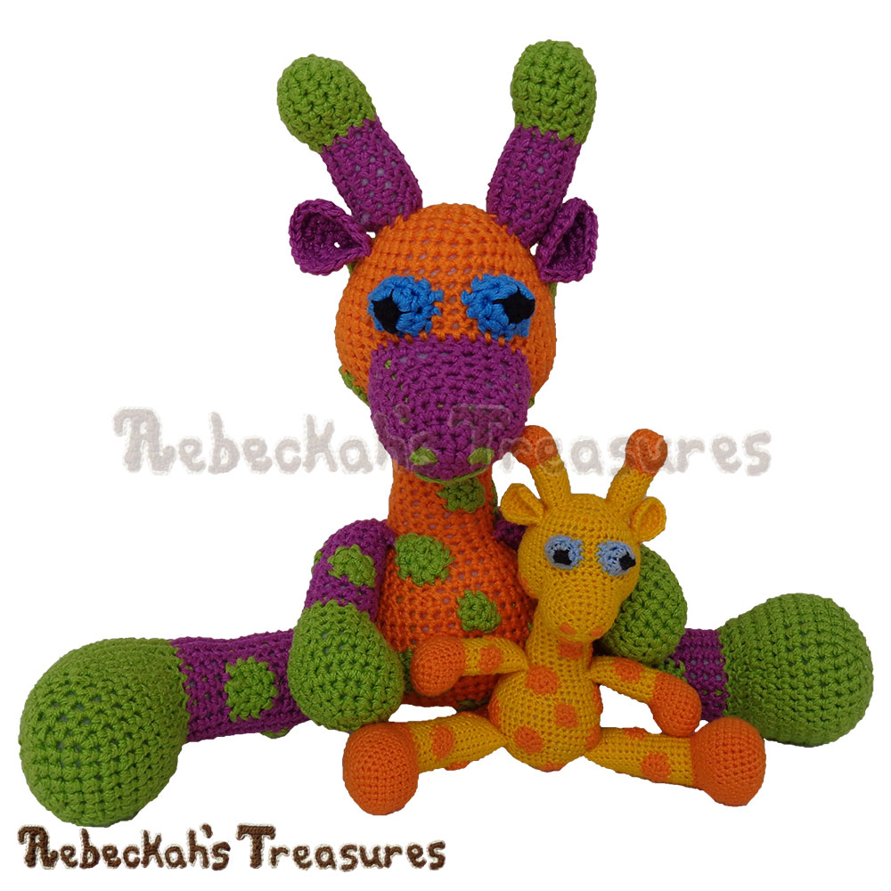 Big and Little Otis Pals! | Otis Giraffe Amigurumi CAL with @beckastreasures! Starts April 3, 2017. 6 parts over the course of 3 weeks... #crochet #pattern #giraffe #CAL #amigurumi