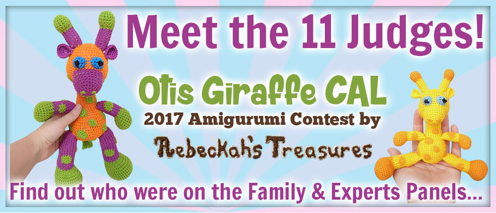 Meet the Judges for the 2017 #OtisGiraffeCAL #Contest via @beckastreasures here: https://goo.gl/9Fvu2Z | Public voting from June 12-26, 2017 here: https://goo.gl/bgz6wH | #FREE #CAL #otis #giraffe #amigurumi #crochet #pattern #contest #April #May #June #YouTube