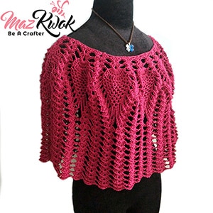 Lacy Love Poncho | Featured at Tuesday Treasures #28 via @beckastreasures with @MazKwok | #crochet
