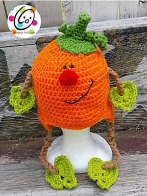 Patrick Pumpkin Hat - Free Crochet Pattern by @SnappyTots Featured at Snappy Tots - Sponsor Spotlight Round Up via @beckastreasures | #fallintochristmas2016 #crochetcontest #spotlight #crochet #roundup