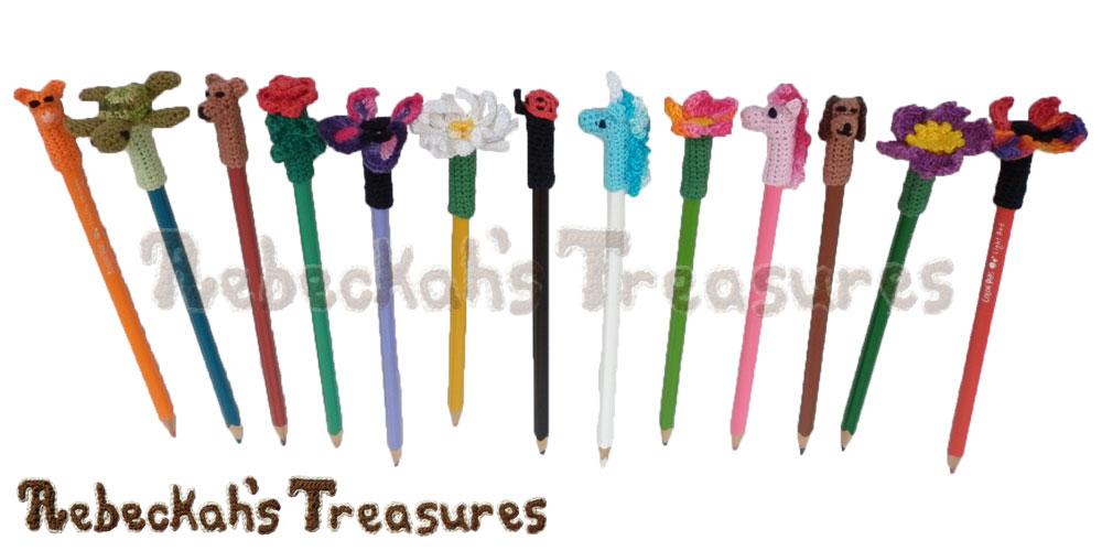 Dreaming of Pencil Toppers | Free crochet patterns coming to @beckastreasures July-August 2016!