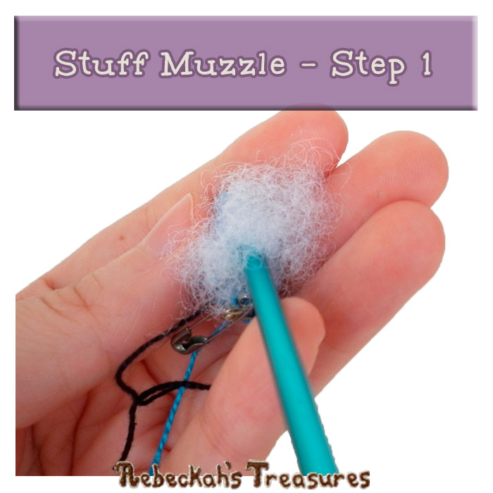 WIP Picture 21 | Stuff Pony Muzzle via @beckastreasures | FREE Pencil Topper / Finger Puppet Crochet Pattern!