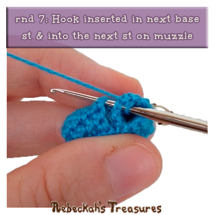 WIP Picture 24 | Pony Base rnd 7 via @beckastreasures | FREE Pencil Topper / Finger Puppet Crochet Pattern!