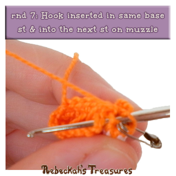 WIP Picture 4 | Unicorn Base rnd 7 via @beckastreasures | FREE Pencil Topper / Finger Puppet Crochet Pattern!