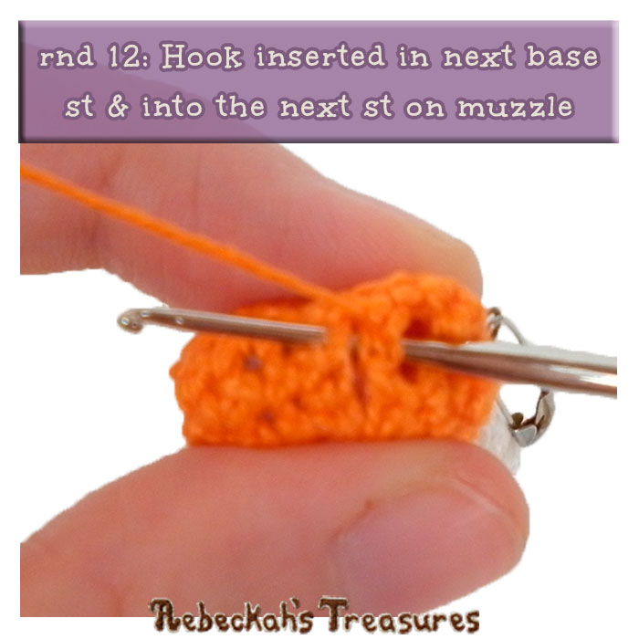 WIP Picture 25 | Unicorn Base rnd 12 via @beckastreasures | FREE Pencil Topper / Finger Puppet Crochet Pattern!