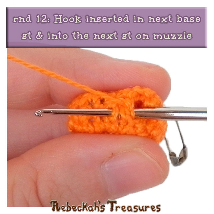 WIP Picture 26 | Unicorn Base rnd 12 via @beckastreasures | FREE Pencil Topper / Finger Puppet Crochet Pattern!