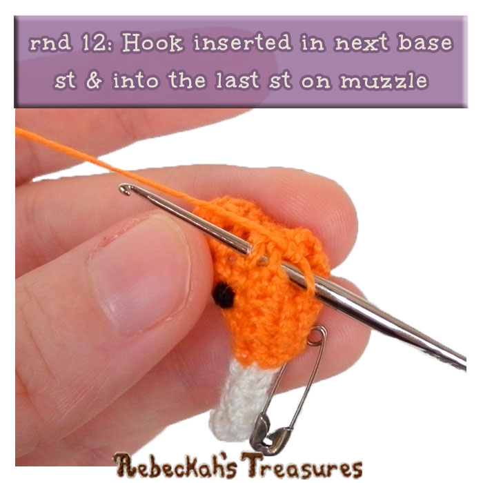 WIP Picture 27 | Unicorn Base rnd 12 via @beckastreasures | FREE Pencil Topper / Finger Puppet Crochet Pattern!