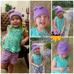 Simple Charity Toddler/Child Hat - Free Crochet Pattern by @ArtofaDG | Featured at Articles of a Domestic Goddess - Sponsor Spotlight Round Up via @beckastreasures | #fallintochristmas2016 #crochetcontest #spotlight #crochet #roundup