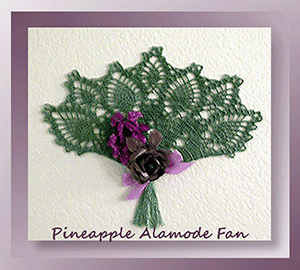 Pineapple Alamode Fan - Crochet Pattern by @crochetmemories Featured at Crochet Memories - Sponsor Spotlight Round Up via @beckastreasures | #fallintochristmas2016 #crochetcontest #spotlight #crochet #roundup