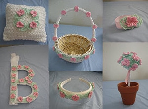Pink Wedding Flowers by @LivingPlastic | via 20 #Free #Wedding #Crochet #Patterns Round Up by @beckastreasures | #bride #love