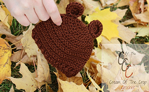 Bear Ears Hats (Preemie/NB) - Free Crochet Pattern by @COTCCrochet | Featured at Cream of the Crop Crochet - Sponsor Spotlight Round Up via @beckastreasures | #fallintochristmas2016 #crochetcontest #spotlight #crochet #roundup