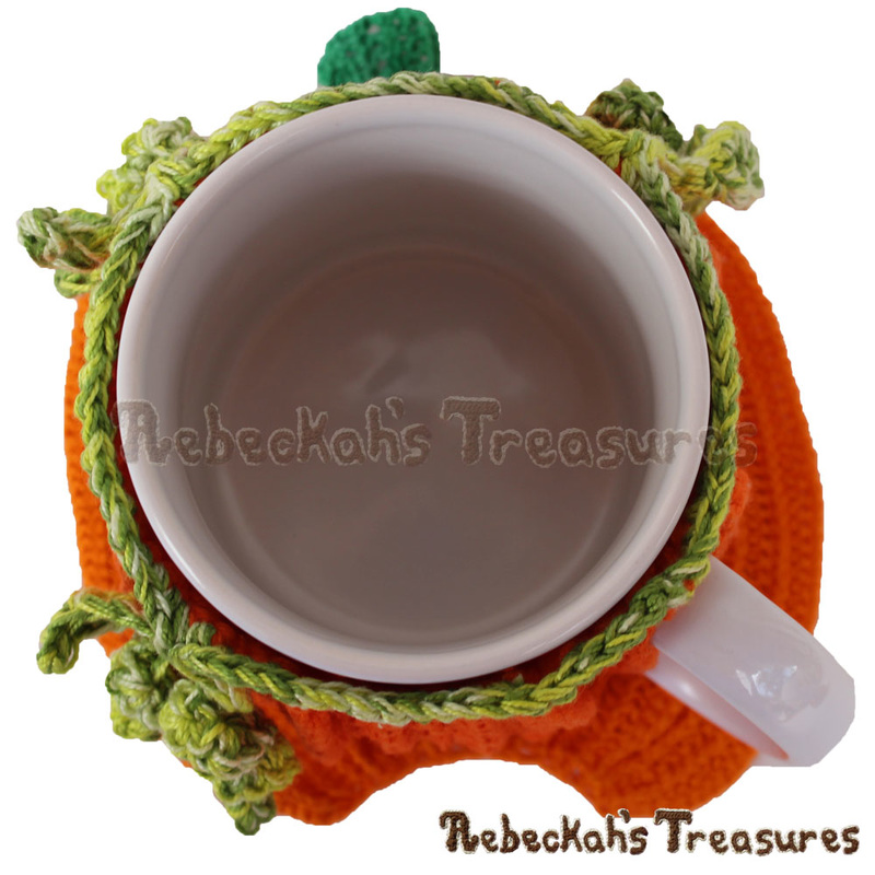 Autumn Treats Pumpkin Coaster & Thick Harvest Pumpkin Mug Cozy by @beckastreasures | Free Crochet Patterns for A Designer's Potpourri Year-Long CAL with @countrywillow12, @crochetmemories, @Sherrys2boyz & @ArtofaDG | #pumpkin #crochet #coaster #autumn | Join today!