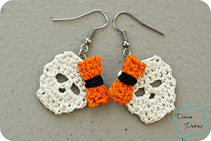 Sally Skulls Earrings | Featured at Tuesday Treasures #15 via @beckastreasures with @divinedebrisweb | #crochet
