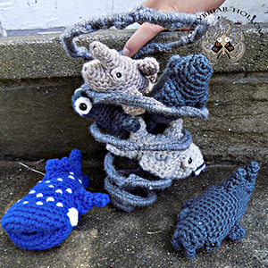 Sharknado - Crochet Pattern by @greybriarhollow | Featured at Greybriar Hollow - Sponsor Spotlight Round Up via @beckastreasures | #fallintochristmas2016 #crochetcontest #spotlight #crochet #roundup