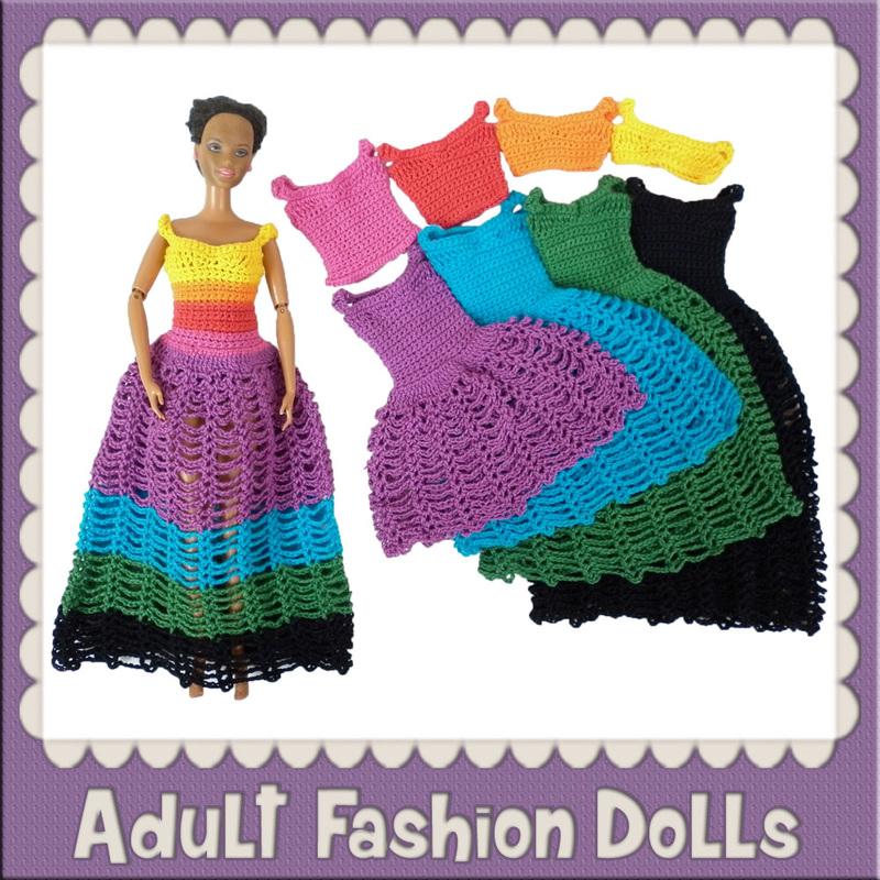 Adult Fashion Dolls - Free Crochet Patterns by @beckastreasures