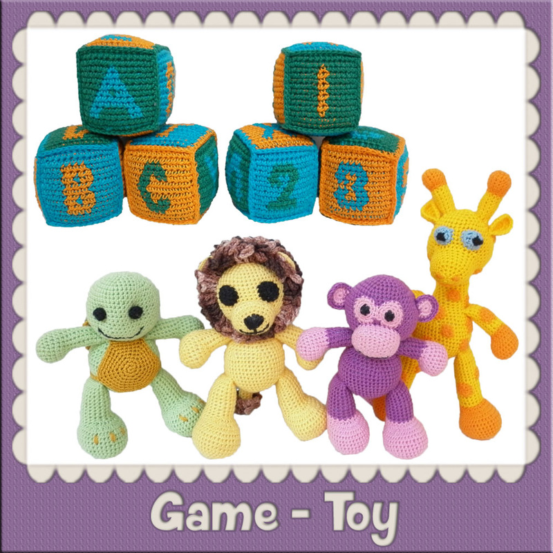 Game - Toy | Free Crochet Patterns by @beckastreasures