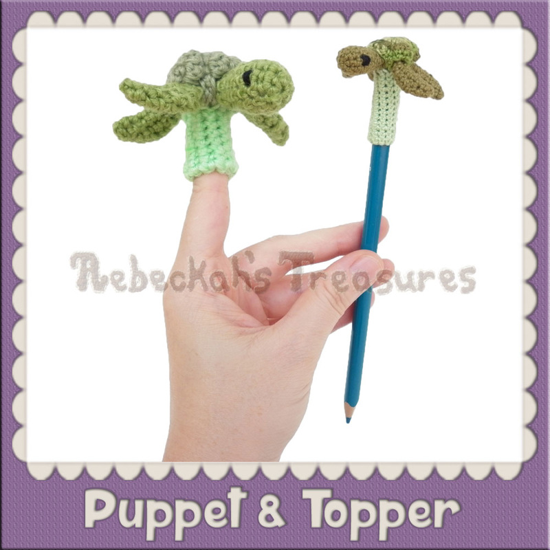 Finger Puppet - Pencil Topper Crochet Patterns by @beckastreasures