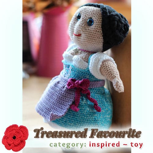 Resi Doll | Treasured TOY Favourite (less than 100 votes) at @beckastreasures | Fall into Christmas Crochet Contest 2016 (October 30th - December 21st)