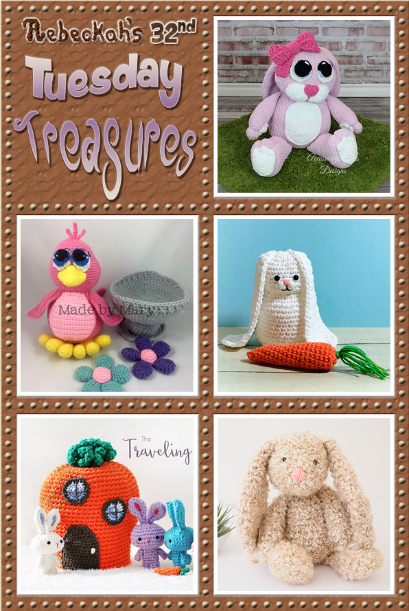 Tuesday Treasures #32 via @beckastreasures with #AccessorizeThisDesigns #MadeByMary @PetalstoPicots #Doriyumi & @1dogwoof | Come see 5 popular crochet pattern designs of today!