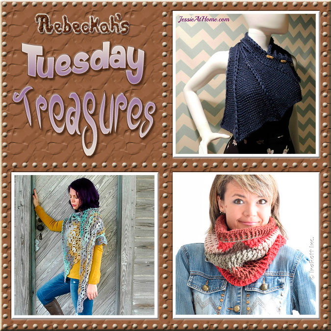 Come see this week's treasures at Rebeckah's 11th Tuesday Treasures via @beckastreasures | Featuring @Jessie_AtHome @Cre8tionCrochet & @IraRott | #crochet #treasures
