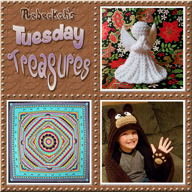 Come see this week's treasures at Rebeckah's 13th Tuesday Treasures via @beckastreasures | Featuring @OombawkaDesign @dedristrydom & @SnappyTot | #crochet #treasures