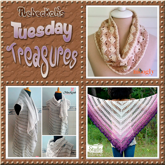 Tuesday Treasures #16 via @beckastreasures with @mooglyblog @MazKwok & @ELKStudio_ | Come see 3 popular crochet pattern designs of today!