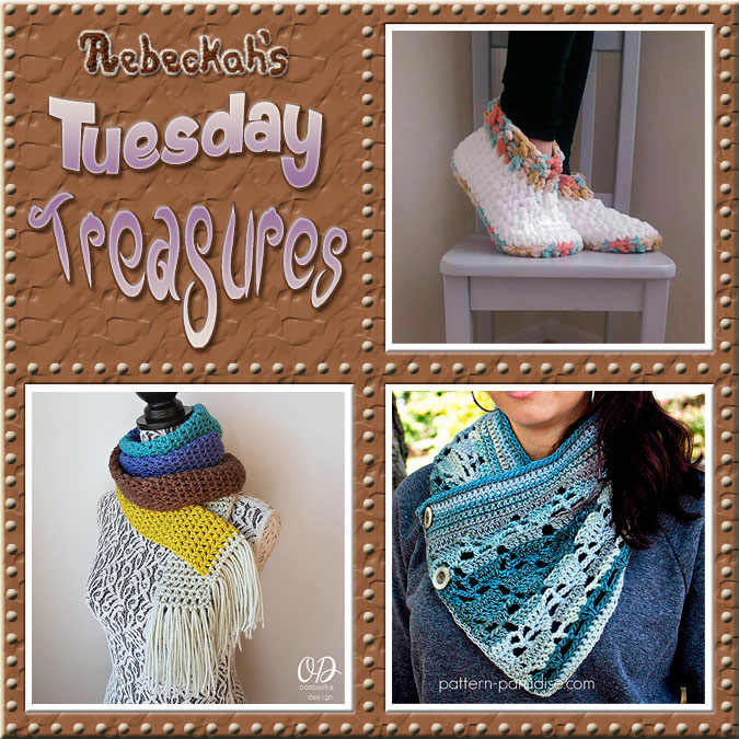 Tuesday Treasures #24 via @beckastreasures with @LavenderChair @OombawkaDesign & @PatternParadise | Come see 3 popular crochet pattern designs of today!