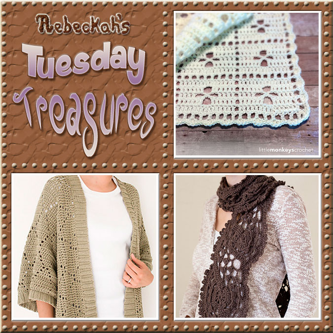 Come see this week's treasures at Rebeckah's 2nd Tuesday Treasures via @beckastreasures | Featuring @LittleMCrochet @1dogwoof & @melodysmakings | #crochet #treasures