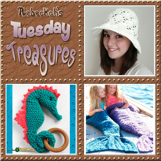 Come see this week's treasures at Rebeckah's 4th Tuesday Treasures via @beckastreasures | Featuring @LavenderChair @WhichCraft3 & @MJsOffTheHook | #crochet #treasures