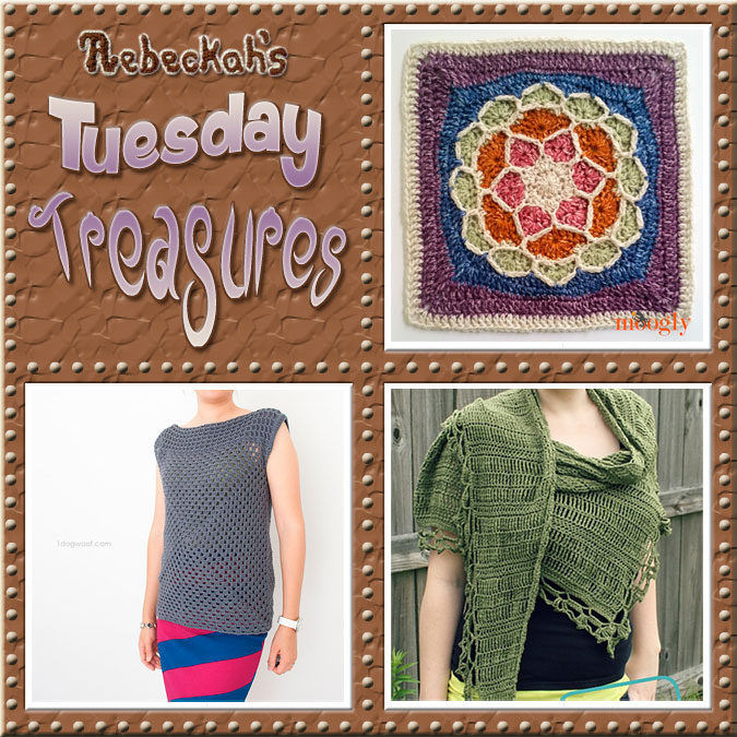 Come see this week's treasures at Rebeckah's 5th Tuesday Treasures via @beckastreasures | Featuring @mooglyblog @1dogwoof & @divinedebrisweb | #crochet #treasures