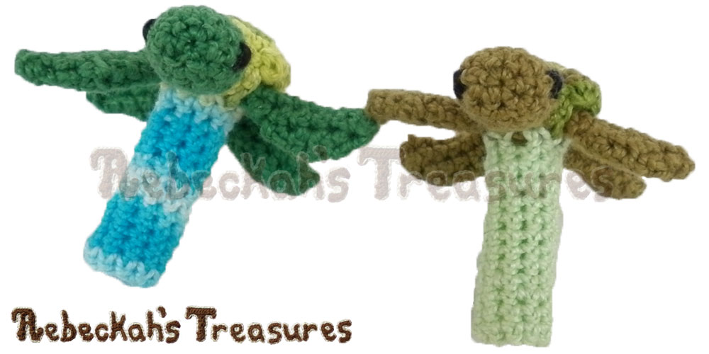 Full view of the Turtle's Base | Pencil Topper Turtle Friends via @beckastreasures | A free pattern you'll love crocheting as last-minute gifts, party favours, halloween treats and stocking stuffers! #freecrochet #turtles #crochet #amigurumi #penciltopper