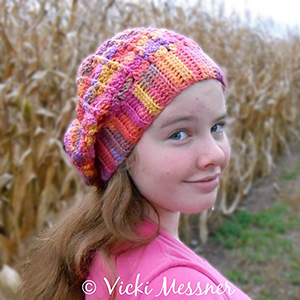 Shells & Posts Slouch Hat - Crochet Pattern by @LoopingWithLove | Featured at Looping with Love - Sponsor Spotlight Round Up via @beckastreasures | #fallintochristmas2016 #crochetcontest #spotlight #crochet #roundup