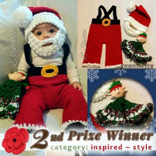 Lindsay Shatto - Santa Baby | 2nd Prize in the STYLE Category at @beckastreasures | Fall into Christmas Crochet Contest 2016 (October 30th - December 21st)
