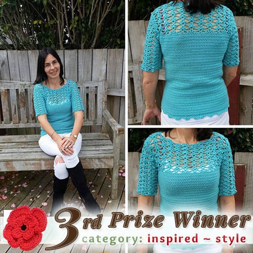 Lynette Joe - Siesta Sweater | 3rd Prize in the STYLE Category at @beckastreasures | Fall into Christmas Crochet Contest 2016 (October 30th - December 21st)