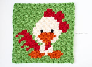Zoodiacs Rooster Graph | 2017 Year of the Rooster Crochet Pattern Round Up by @beckastreasures with @1dogwoof
